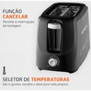 Ver imagem 3 de Torradeira Eletrica Luxx Black 2 Fatias Mondial 700W 6 Temperaturas 220V