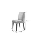 Ver imagem 4 de Sala de Jantar Mesa Evora Canto Copo com 6 Cad Grecia Rufato Lin.grafite/off White/imbuia