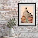 Ver imagem 1 de Quadro Cidade Salvador - Baiana - 60x48cm:madeira Branca
