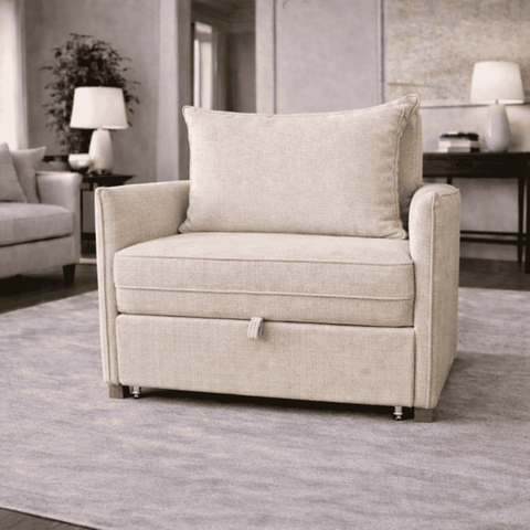 Poltrona Decorativa Mônica Linho Confortável Moderna Sala Quarto Recepção