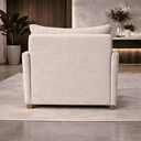 Ver imagem 3 de Poltrona Decorativa Mônica Linho Confortável Moderna Sala Quarto Recepção