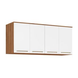 Armário Ponte Modulado Aéreo Casal 71190k Irlanda C/ 4 Portas Amendola/branco - Demóbile - 1
