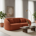 Ver imagem 4 de Sofá Sala Nuvem 170 cm Conforto Premium Decorativo Orgânico:Terra Cota