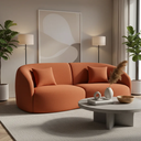 Ver imagem 5 de Sofá Sala Nuvem 170 cm Conforto Premium Decorativo Orgânico:Terra Cota