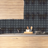 Pastilha Adesiva Aluminio Decoração Banheiro Cozinha Preto/d - 3