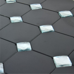 Pastilha Adesiva Aluminio Decoração Banheiro Cozinha Preto/d - 2