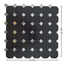 Ver imagem 4 de Pastilha Adesiva Aluminio Decoração Banheiro Cozinha Preto/d