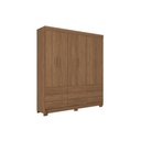 Ver imagem 1 de Guarda Roupa Casal 6 Portas e 9 Gavetas C/ Pés Colombo 6.9 Jatobá - Santos Andirá