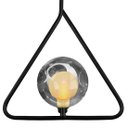 Ver imagem 3 de Kit 2 Luminária Pendente Aro Triangulo Preto Harmony Fumê