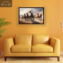 Ver imagem 2 de Quadro Decorativo Cavalos: Mod. 0369 Collor-ink Mod.0369 60 X 90cm Preto