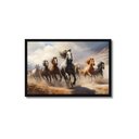 Ver imagem 1 de Quadro Decorativo Cavalos: Mod. 0369 Collor-ink Mod.0369 60 X 90cm Preto