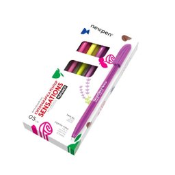 Caneta Esferográfica Sensations 5 Cores Perfumadas - Newpen - 1