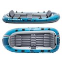 Ver imagem 2 de Barco Bote Inflável Excursion 5 Azul Intex Capota Remos e Bomba
