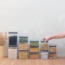 Ver imagem 6 de kit 12 potes herméticos de acrílico transparente quadrados - oikos