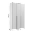 Ver imagem 3 de Guarda-Roupa de Bebê 3 Portas Modulados Cinza