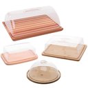 Ver imagem 1 de Kit Porta Pães Queijeira Manteigueira Porta Bolo Tampa Mesa Posta Café Manhã