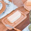 Ver imagem 3 de Kit Porta Pães Queijeira Manteigueira Porta Bolo Tampa Mesa Posta Café Manhã