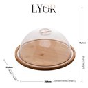 Ver imagem 4 de Kit Porta Pães Queijeira Manteigueira Porta Bolo Tampa Mesa Posta Café Manhã