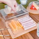 Ver mais imagens de Kit Porta Pães Queijeira Manteigueira Porta Bolo Tampa Mesa Posta Café Manhã