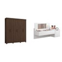 Ver imagem 1 de Conjunto Quarto Casal Guarda-Roupa Amarok e Penteadeira com Espelho Rouge Espresso Móveis