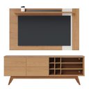 Ver imagem 1 de Rack Bancada Noronha e Painel Leme para Tv de 70" Freijo/off White Matte - Colibri