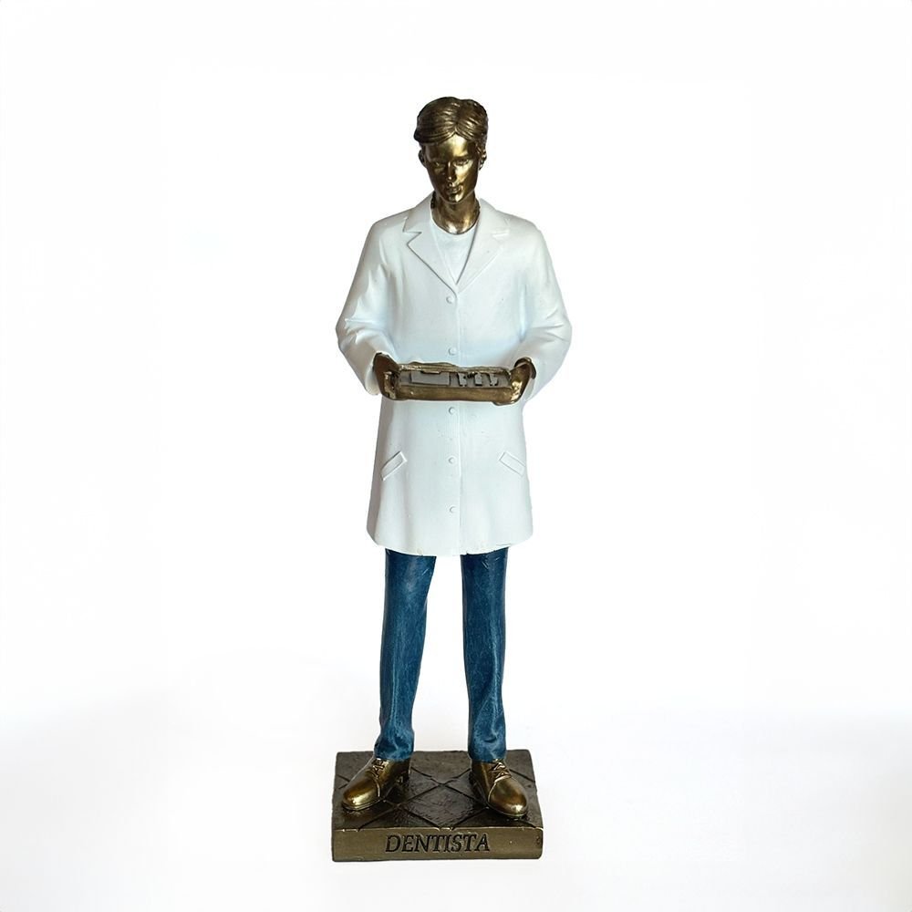 Estatueta Dentista com Bandeja de Materias