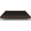 Ver imagem 4 de Cama Casal Base Box Pés de Ferro Estilo Industrial 156cm Otto P05 Veludo Marrom - Lyam Decor