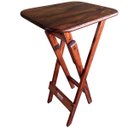 Ver imagem 2 de Mesa Bistrô Bar 45x54cm Dobrável em Madeira Maciça - Imbuia