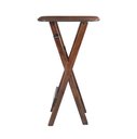 Ver imagem 3 de Mesa Bistrô Bar 45x54cm Dobrável em Madeira Maciça - Imbuia