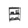 Kit 3 Peças com Mesa para Escritório em L, Estante e Gaveteiro Espresso Móveis - 6