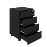 Kit 3 Peças com Mesa para Escritório em L, Estante e Gaveteiro Espresso Móveis - 15