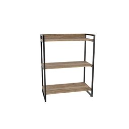 Kit 3 Peças com Mesa para Escritório em L, Estante e Gaveteiro Espresso Móveis - 10