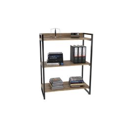 Kit 3 Peças com Mesa para Escritório em L, Estante e Gaveteiro Espresso Móveis - 8