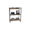 Kit 3 Peças com Mesa para Escritório em L, Estante e Gaveteiro Espresso Móveis - 8
