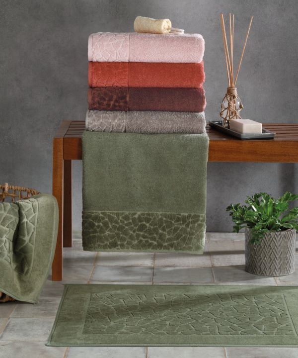 Toalha de Rosto Dohler Felpudo Jacquard Confort Verde - 2