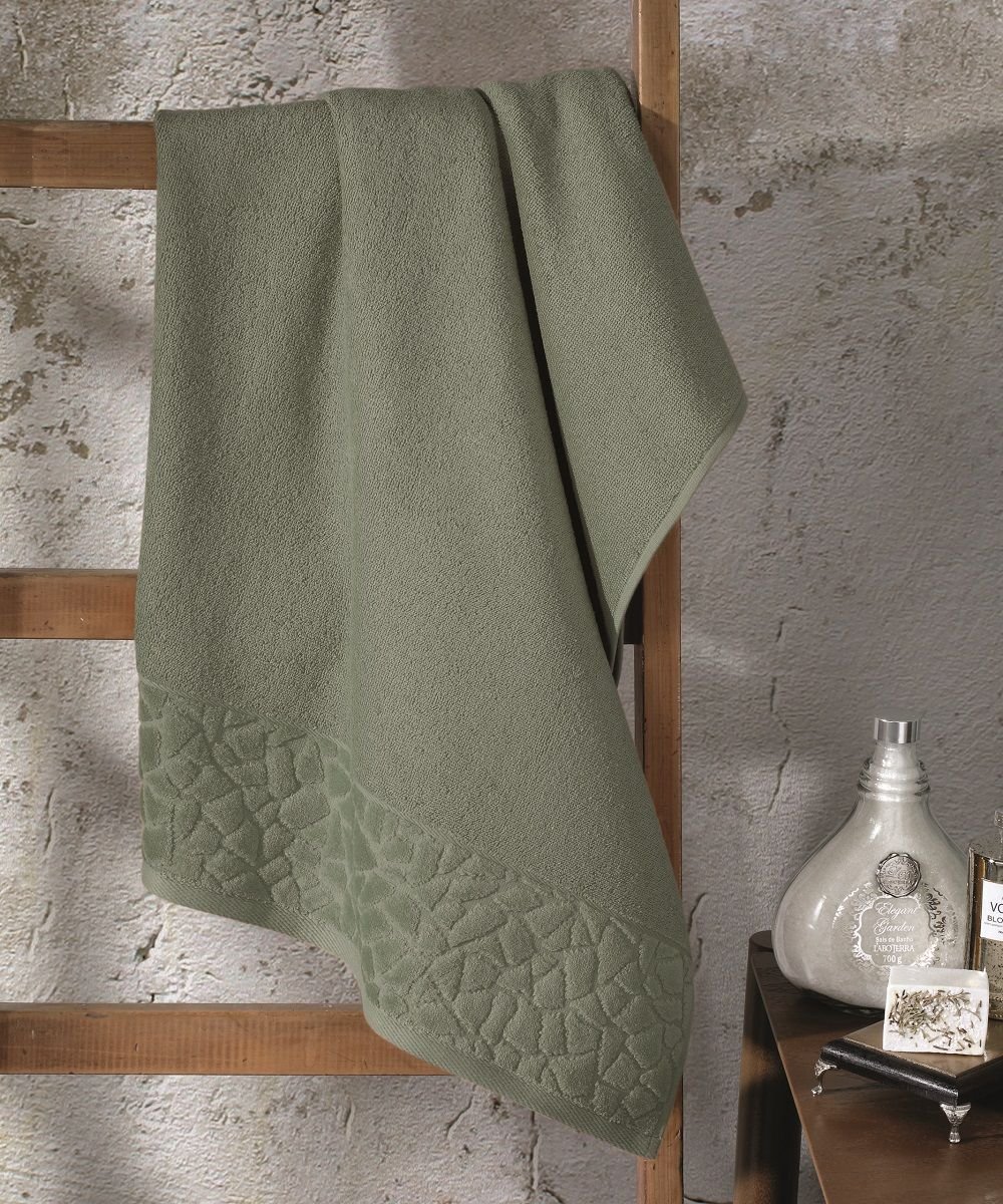 Toalha de Rosto Dohler Felpudo Jacquard Confort Verde