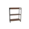 Kit 3 Peças com Mesa para Escritório em L, Estante e Gaveteiro Espresso Móveis - 8