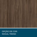 Ver imagem 6 de Escrivaninha Mesa Escritório Office 2 Gavetas 121cm Nogal Trend Marrom