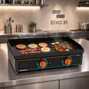 Ver imagem 2 de Chapa Bifeteira Profissional Deguste Luxo 6,35mm Elétrica 80cm CE80N New 220V - Venâncio 78423
