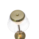 Ver imagem 6 de Luminária LED Acrílico Recarregável Touch Cúpula Dupla Dourada