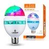 Lâmpada Rgb Giratória de Luz Led para Palco Festa Bivolt - 3