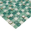 Ver imagem 5 de Pastilha de Vidro para Cozinha Banheiro Verde Jade 30x30cm