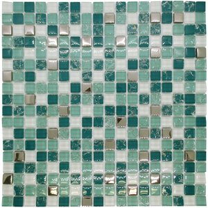Pastilha de Vidro para Cozinha Banheiro Verde Jade 30x30cm
