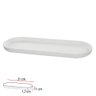 Bandeja Cimento Branco 1,7x31x11cm - Florarte - 3