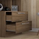 Ver imagem 6 de Escrivaninha Mesa Escritório com Estante 2 Gavetas Office NT 2010