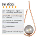 Ver imagem 6 de Lustre Pendente On Drop - Bronze com Globo de Vidro Fumê
