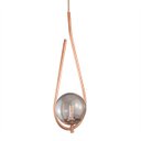 Ver imagem 3 de Lustre Pendente On Drop - Bronze com Globo de Vidro Fumê