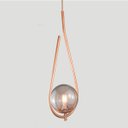 Ver imagem 4 de Lustre Pendente On Drop - Bronze com Globo de Vidro Fumê