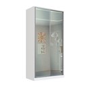 Ver imagem 2 de Guarda-Roupa 2 Portas de Correr 2 com Espelho 3 Gavetas Domus Branco
