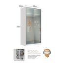 Ver imagem 3 de Guarda-Roupa 2 Portas de Correr 2 com Espelho 3 Gavetas Domus Branco